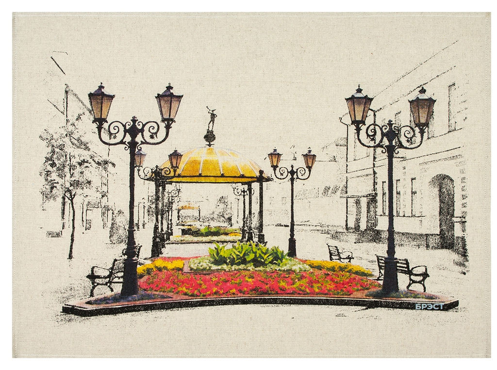 22С142-ШР+К/п.р. 45*60 Полотенце Аллея фонарей цв. 1 рис. 1186