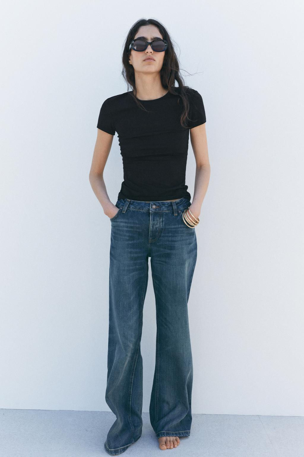ZW COLLECTION BOOTCUT FULL LENGTH LOW RISE JEANS - Zara фото 14