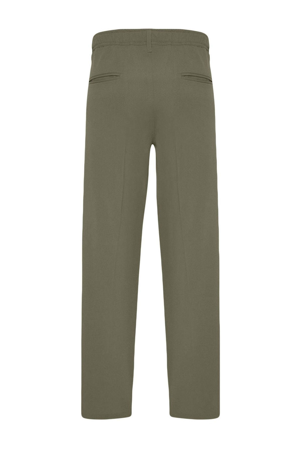 Haki Pileli Klasik Baggy Fit Kumas Pantolon TMNSS24PL00024