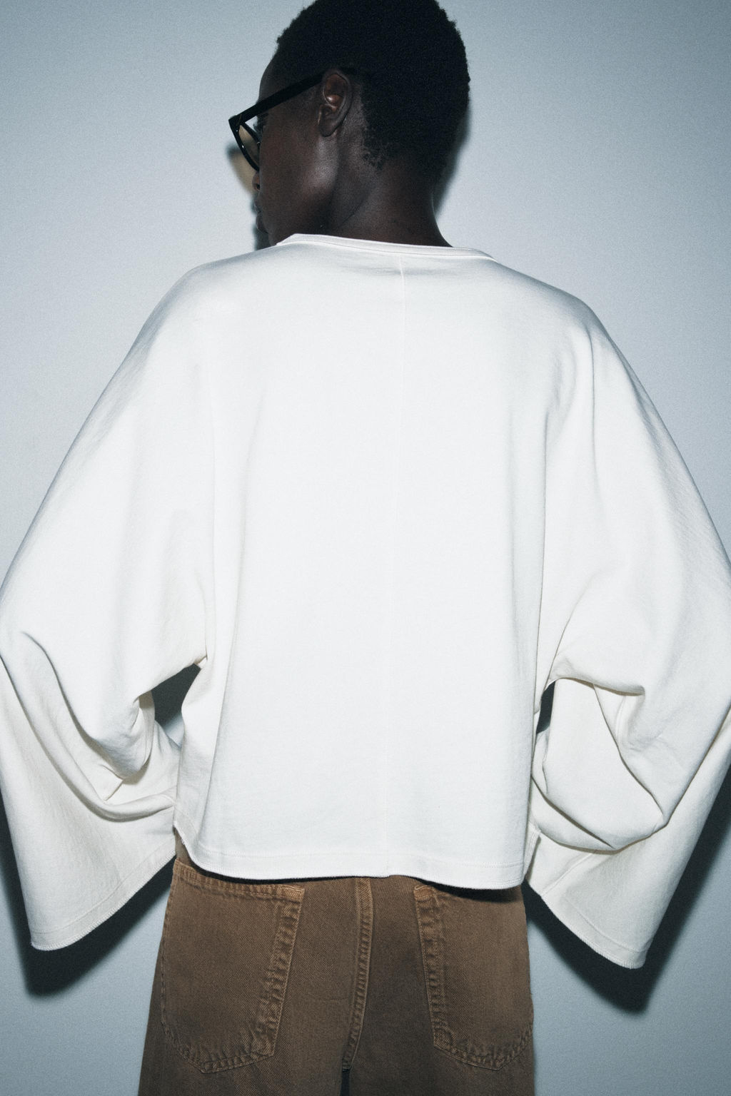 CAPE SLEEVE T-SHIRT - Zara фото 11