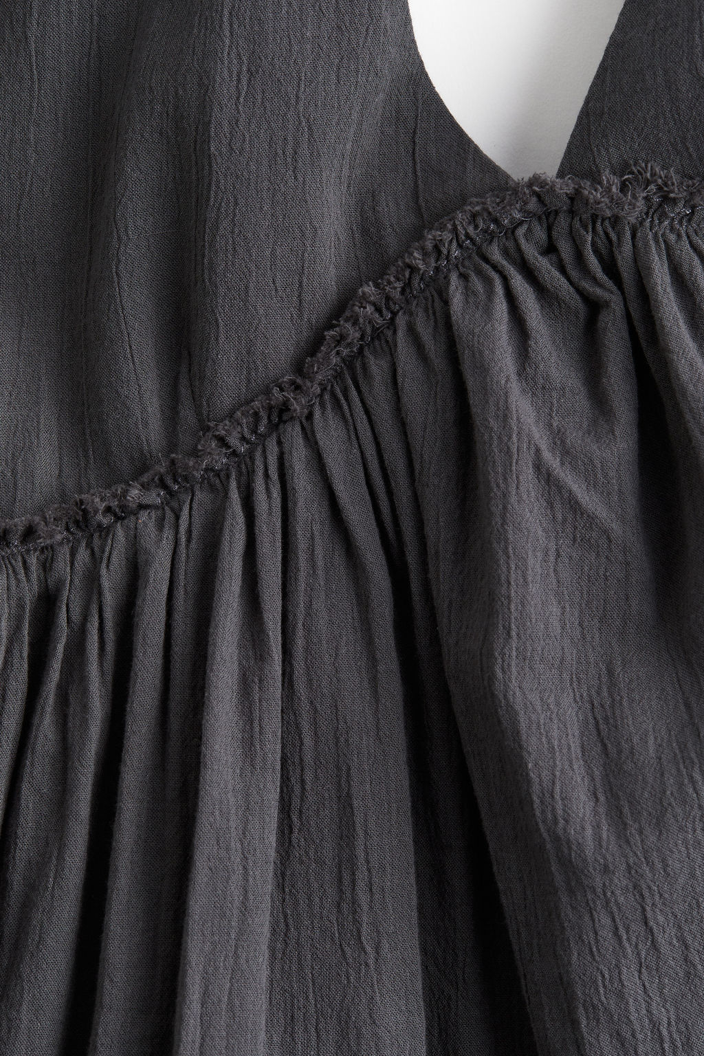 Vestido con efecto arrugado y lazada - H&m фото 2