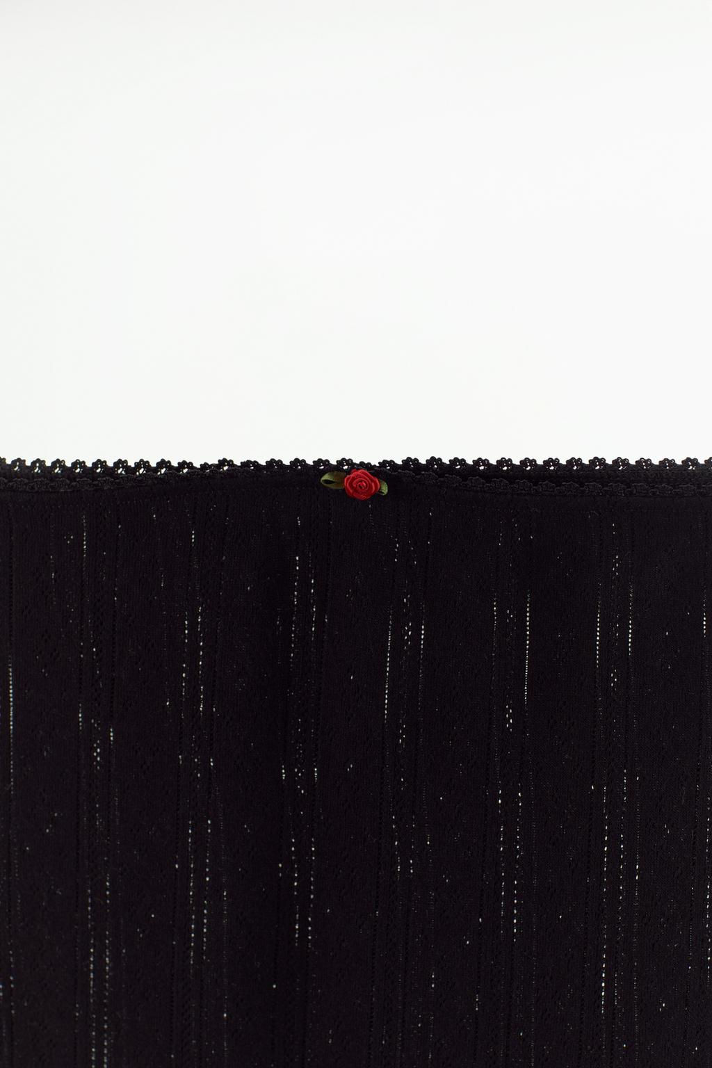 POINTELLE SKIRT WITH LACE TRIM - Zara фото 6