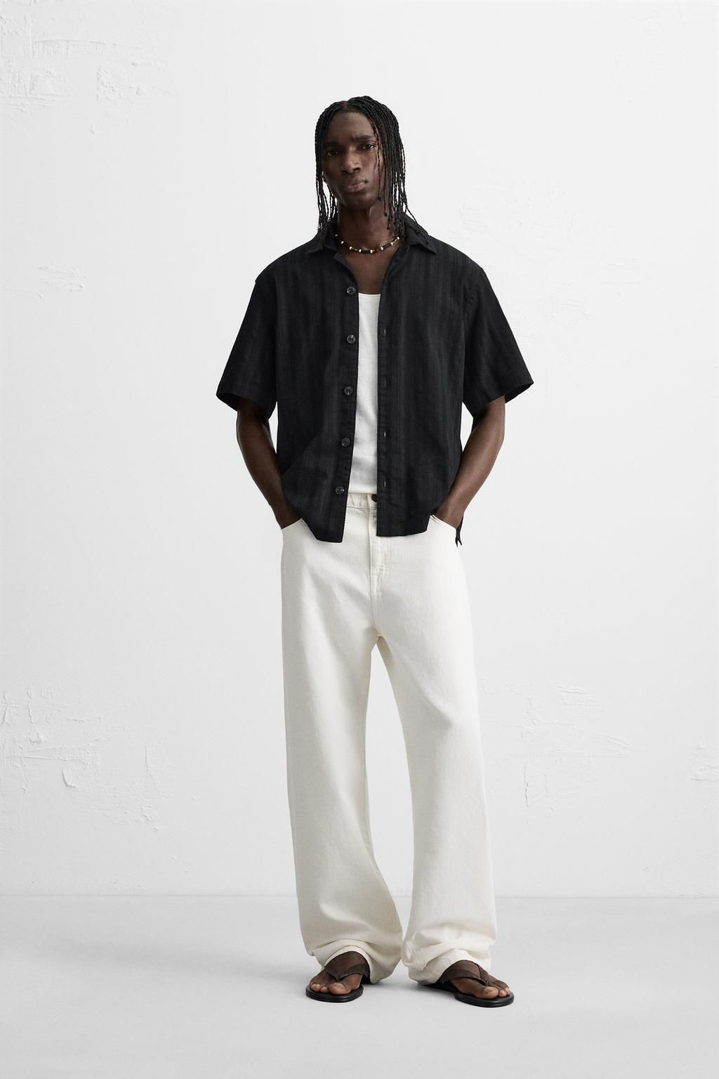 STRIPED JACQUARD SHIRT