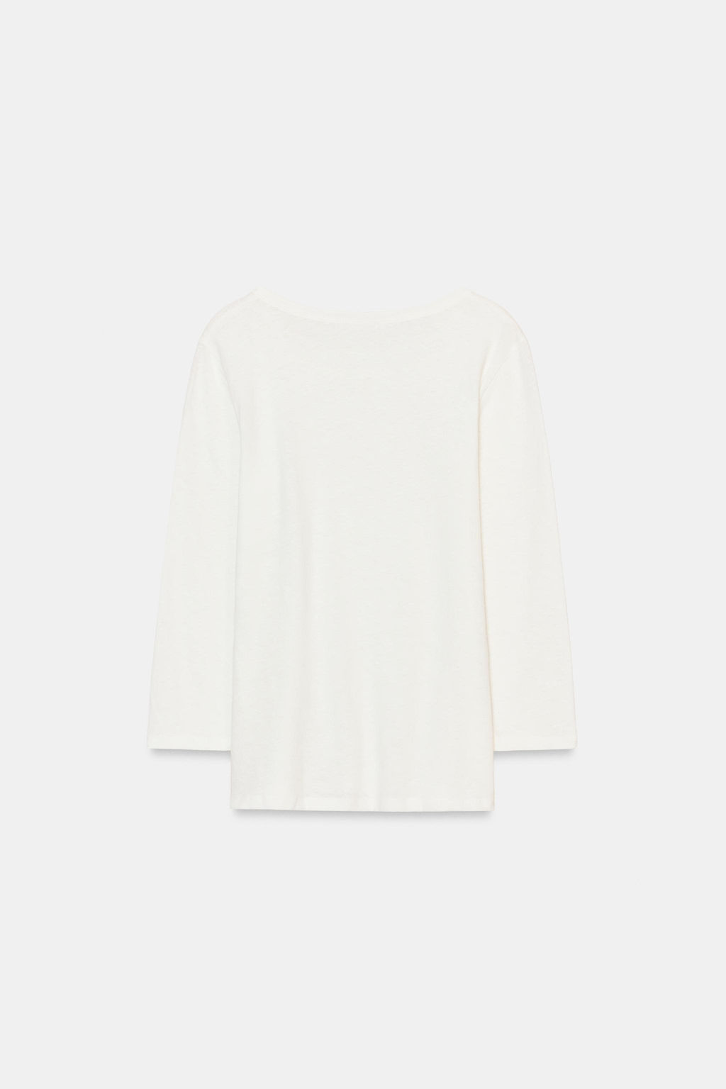 LINEN BLEND WASHED EFFECT T-SHIRT - Zara фото 13