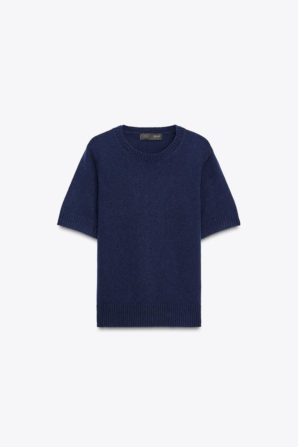 100% WOOL SHORT SLEEVE TOP - Zara фото 9