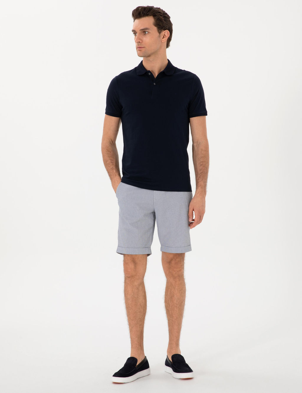 Lacivert Slim Fit Ti__rt - Cacharel фото 4