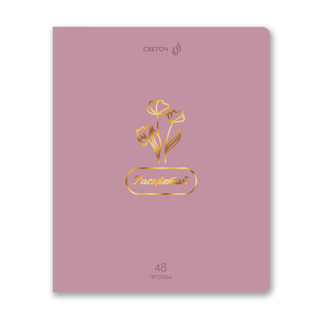 Светоч Т199 Тетрадь ученическая общая, тиснение золотой фольгой, A5 48 л. на скобе 65 г/кв.м , белизна 100 % 10 шт. клетка 01513 Мир красоты фото 5