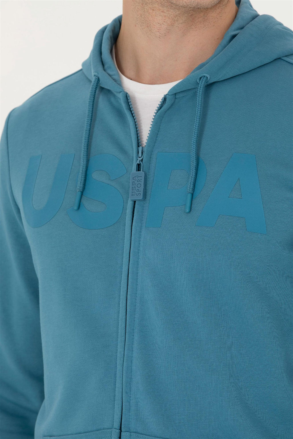 U. S. Polo Assn Мужской вязаный кардиган с капюшоном Petrol - U.s. polo assn фото 14