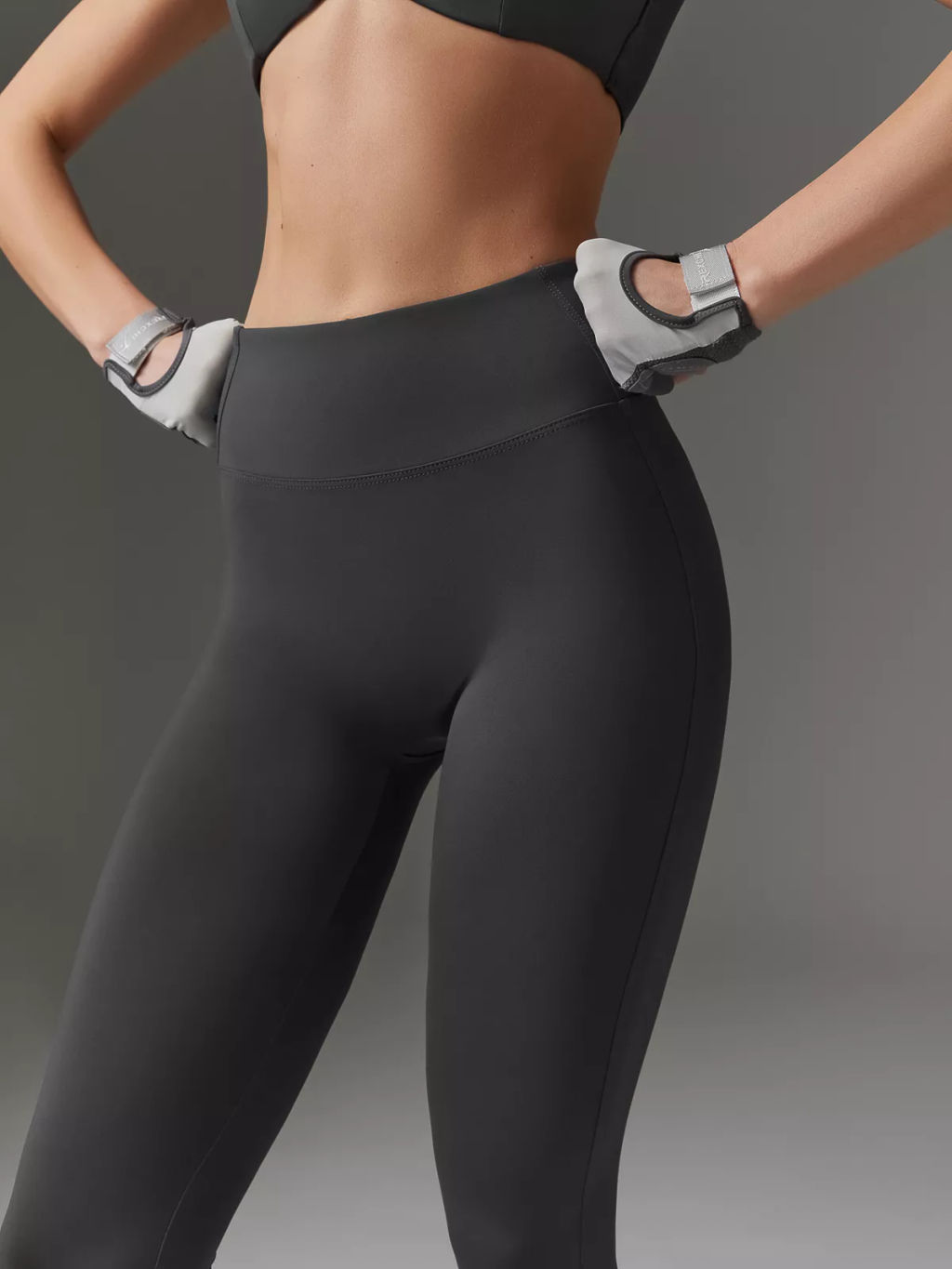 Лосины спортивные укороченные серые - NEVERLATE фото 5