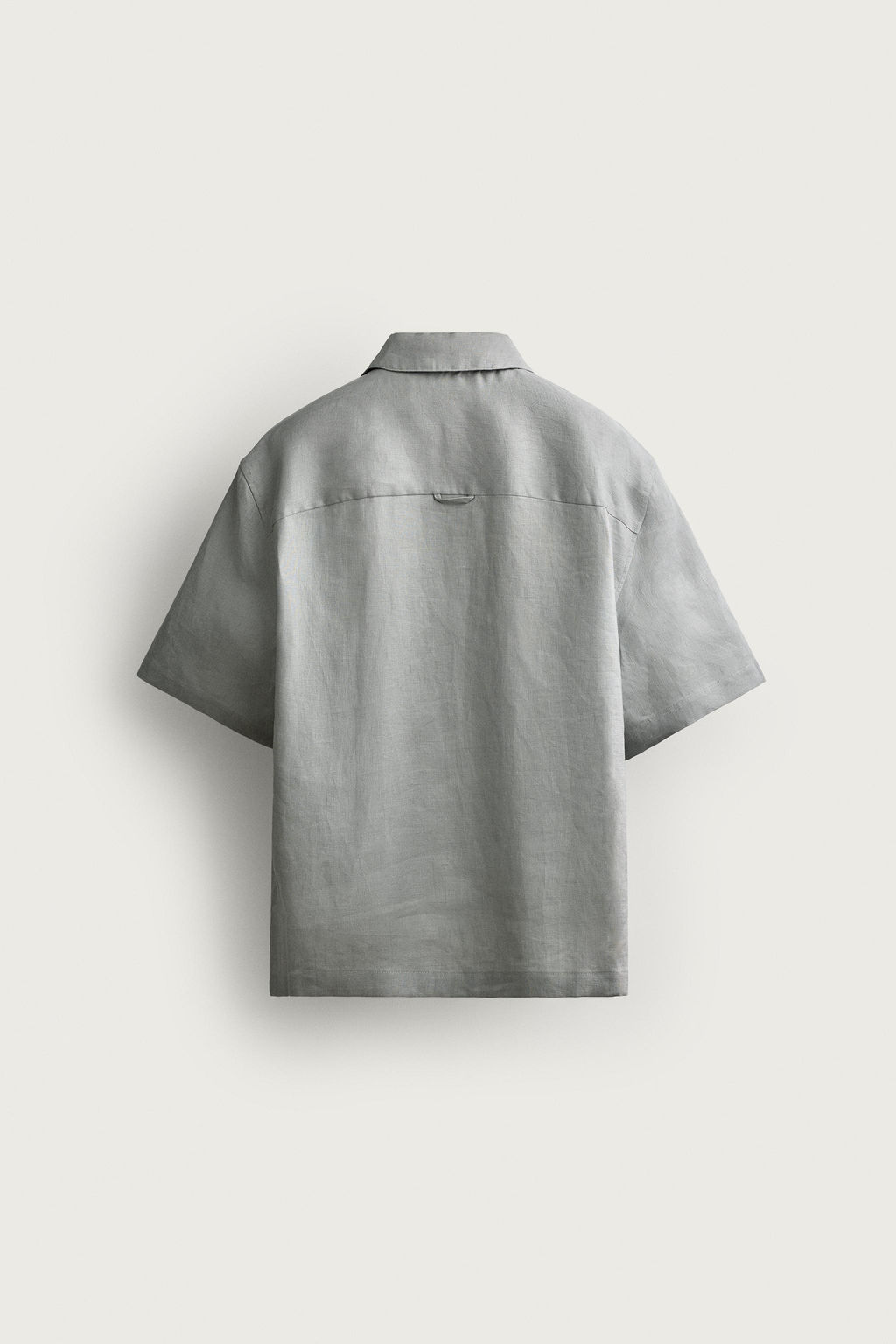 CAMISA RELAXED FIT 100% LINO / Gris claro - Zara фото 10