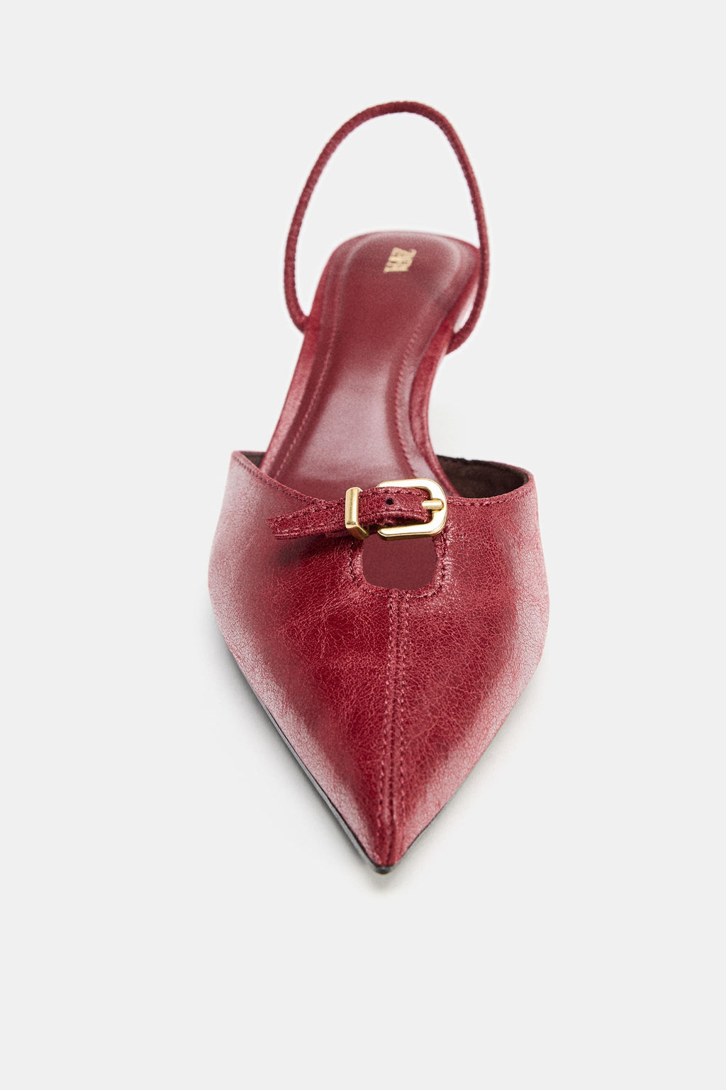BUCKLE DETAIL SLINGBACK HEELED SHOES - Zara фото 5