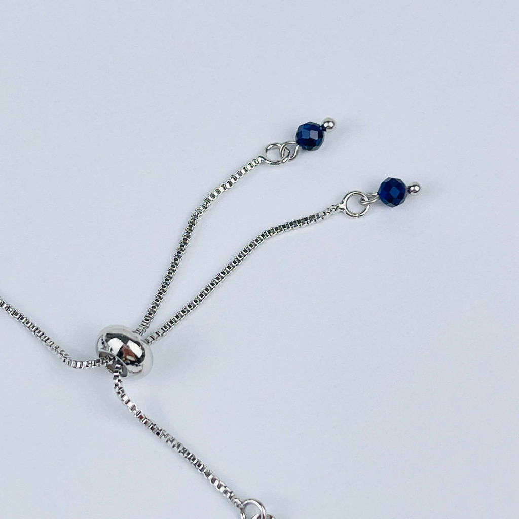 Браслет регулируемый из Лазурита, Иолита и Содалита - Радуга самоцветов фото 3