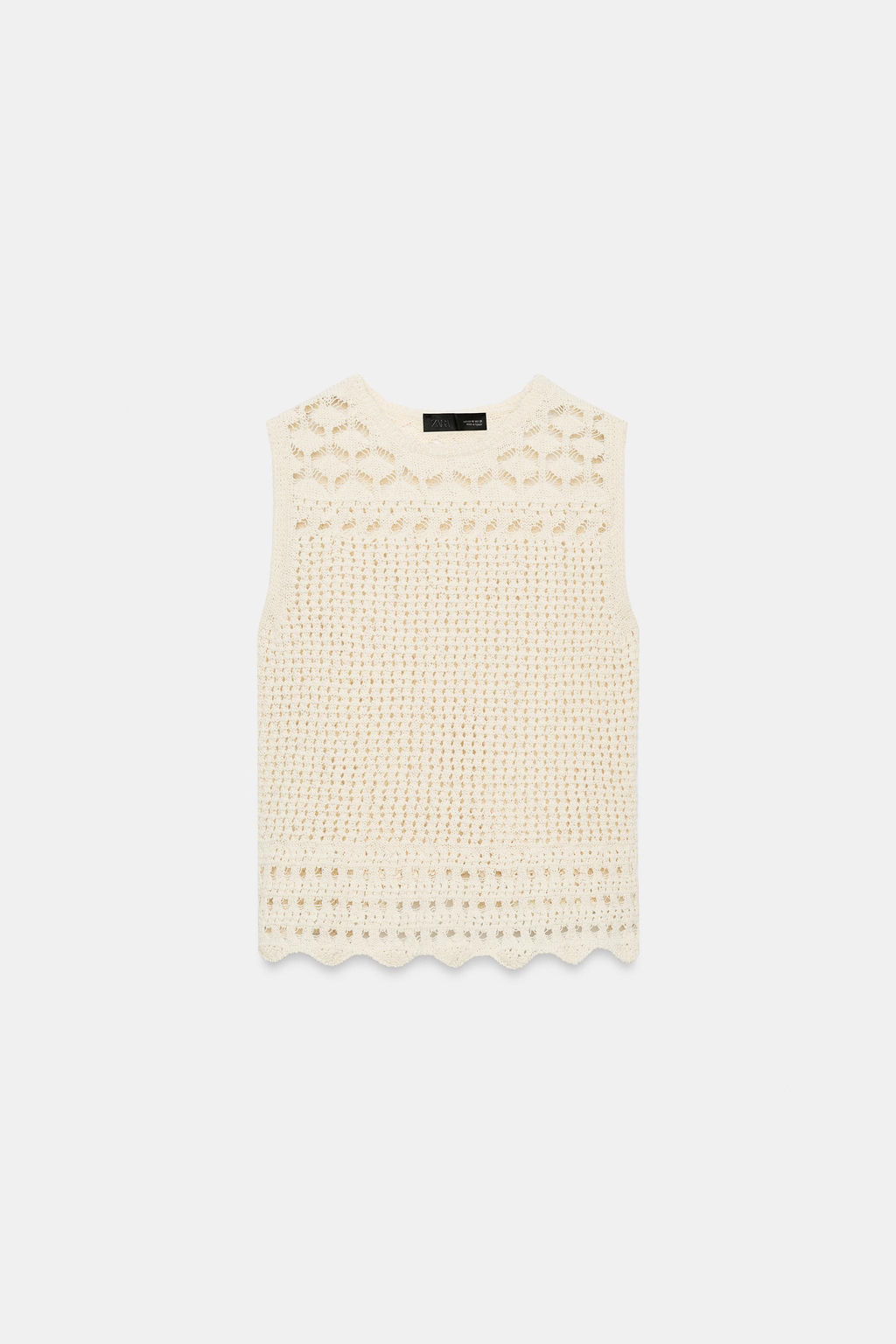 TOP PUNTO POINTELLE / Crudo - Zara фото 6