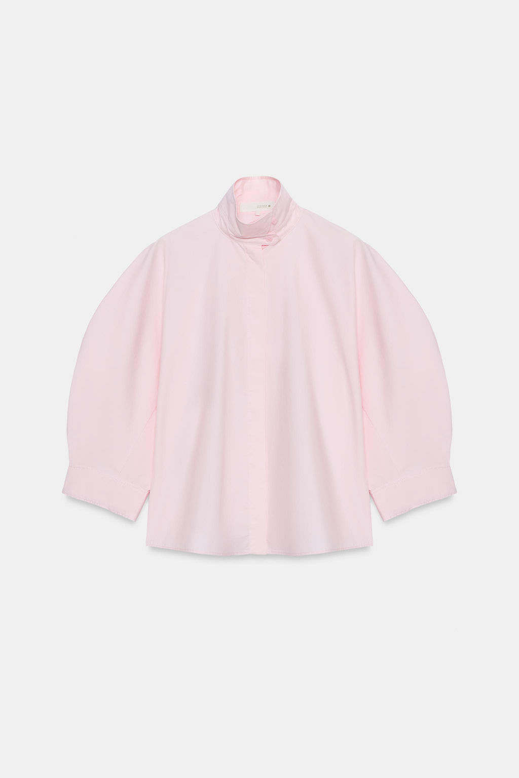CAMISA MANGA ABULLONADA ZW COLLECTION / Rosa claro - Zara фото 4