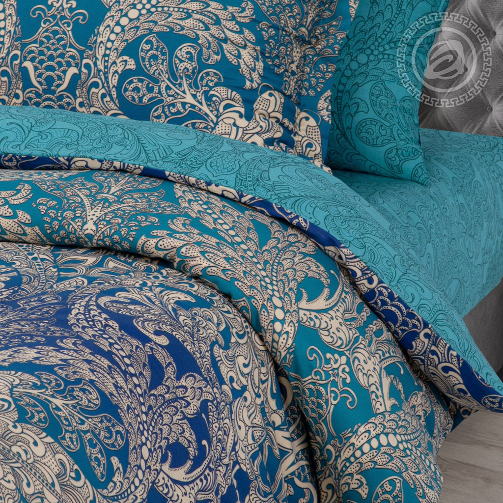 Постельное белье Серебряные нити (сатин Россия) Семейный/Пододеяльник (молния): 2 шт. - 215*145; Простыня: 1 шт. - 215*240; Наволочка (клапан, ушки): 2 шт. - 70*70; Наволочка (клапан): 2 шт. - 50*70 Россия - Артпостель фото 5