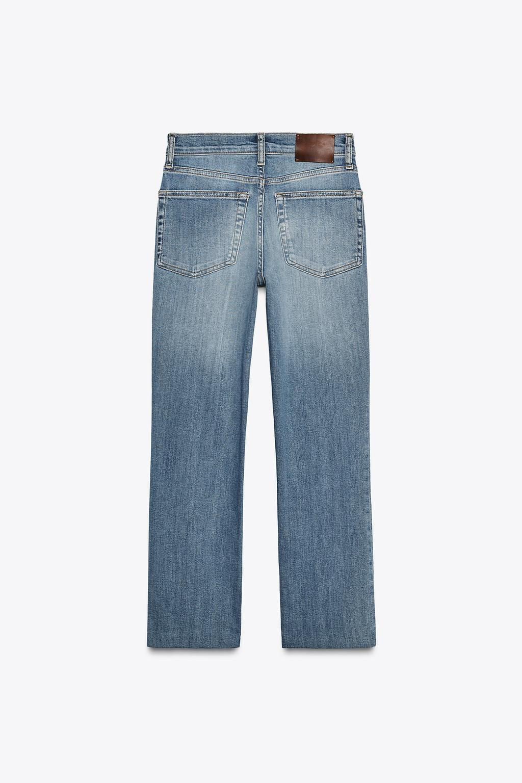 ZW COLLECTION BOOTCUT HIGH-WAIST CROPPED JEANS - Zara фото 9