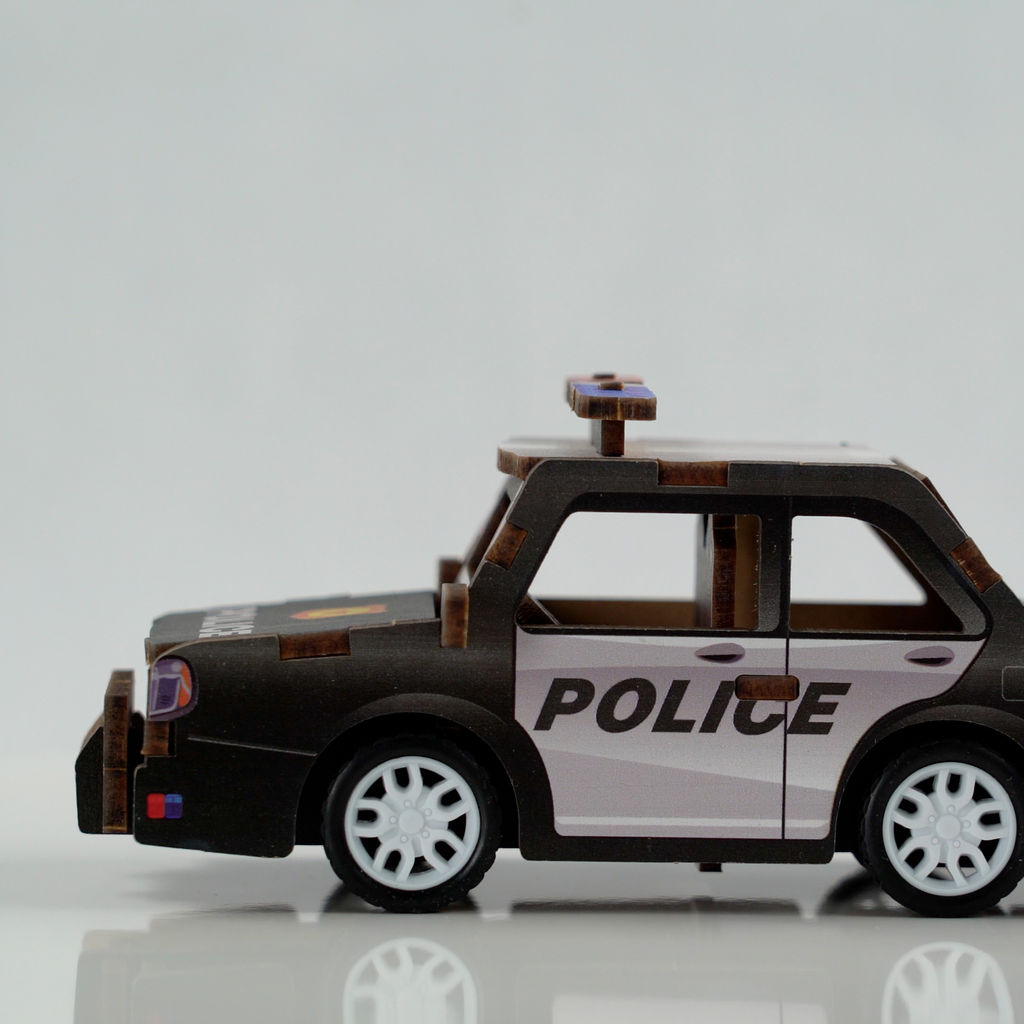 REZARK ROM-07 Серия Транспорт (мини) Пазл 3D 22 элемент. Полицейская машина