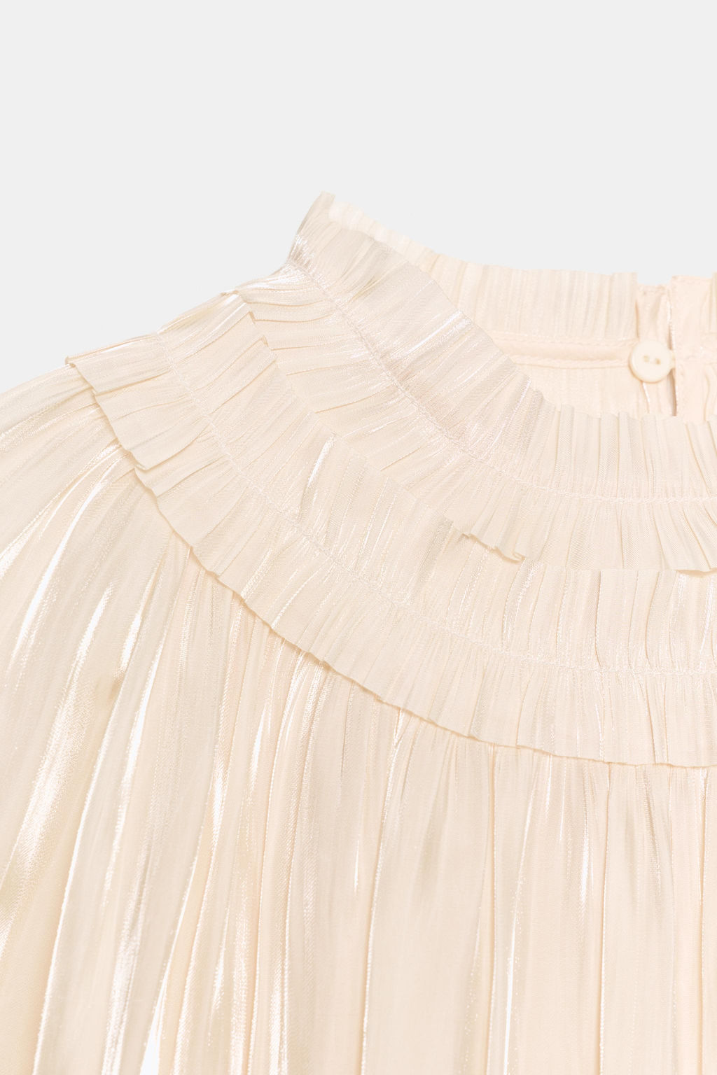 BLUSA EFECTO BRILLO / Vainilla - Zara фото 7