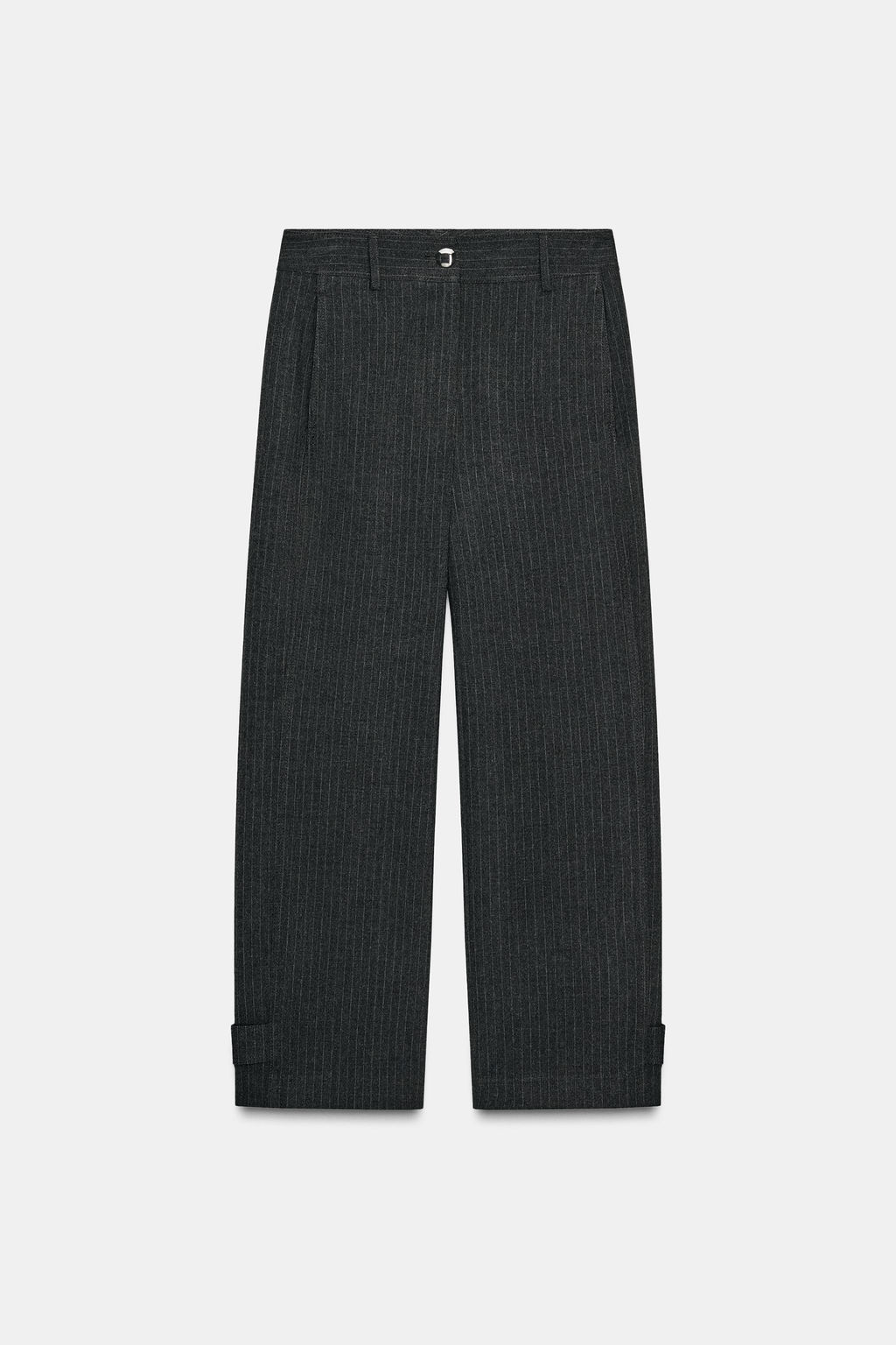 PINSTRIPE TROUSERS WITH ADJUSTABLE HEM - Zara фото 8