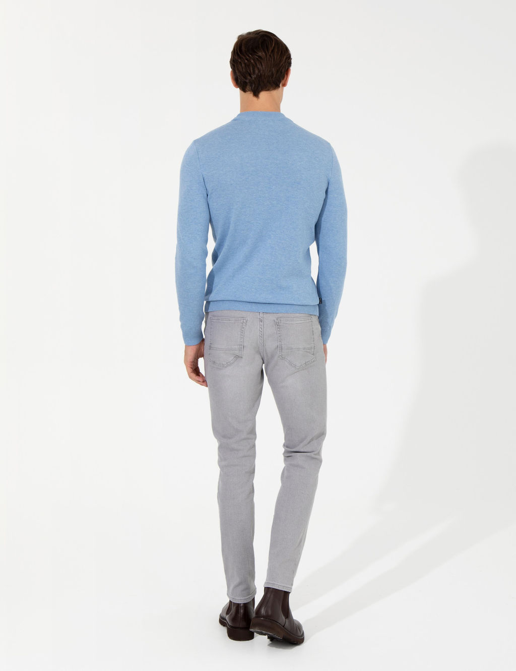 A__k Gri Slim Fit Jean Pantolon