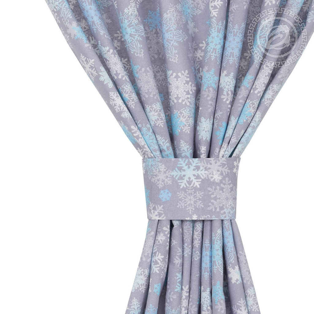 Шторы для кухни с подхватом Льдинка 145*180/Шторы: 2 шт.- 145*180, подхваты: 2 шт. Шторы АРТ ДИЗАЙН для кухни  фото 2