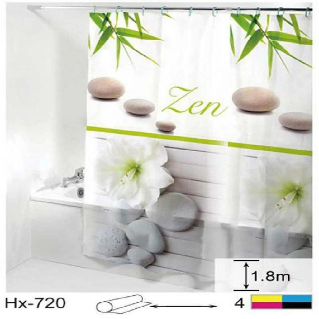 Штора д/в GINI PEVA 180*180см, в ассорт., арт.Нх/H-720/1034/1134/1451/1712/1713/1722/593/902/1457-5
