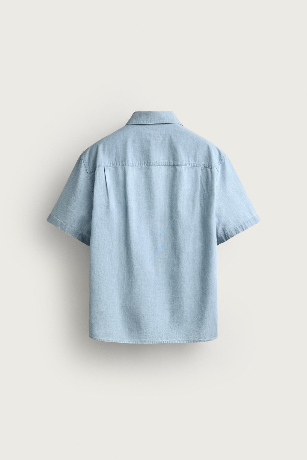 CAMISA CHAMBRAY BOLSILLOS / Azul claro - Zara фото 7
