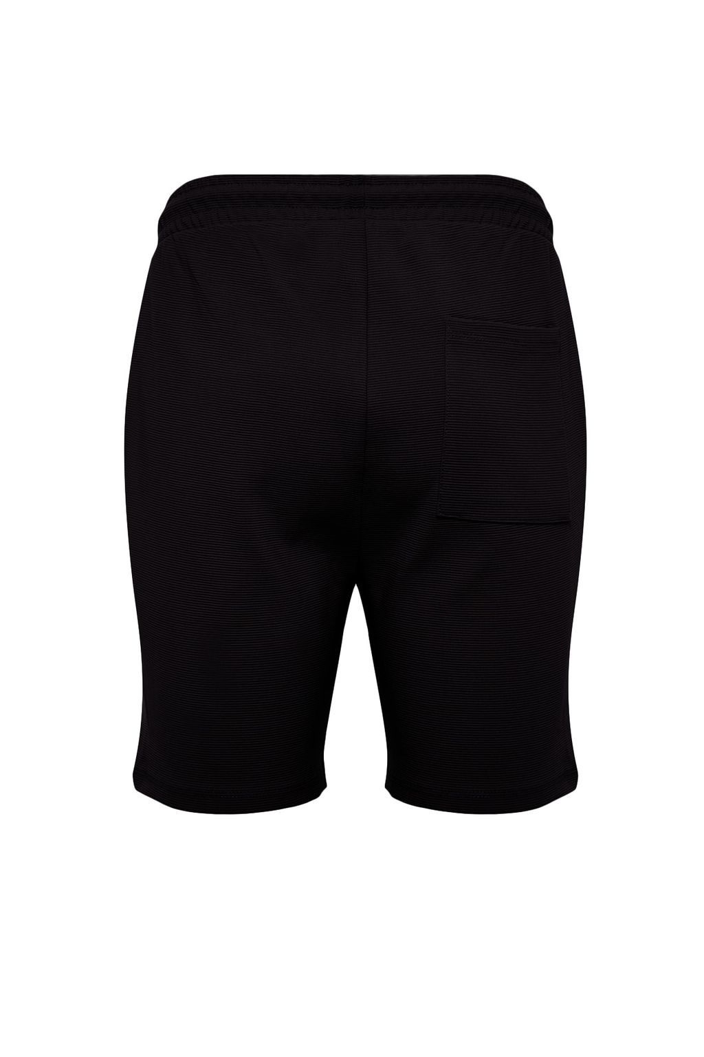 Siyah Regular %100 Pamuklu Fit Dokulu Sort & Bermuda TMNSS23SR00032