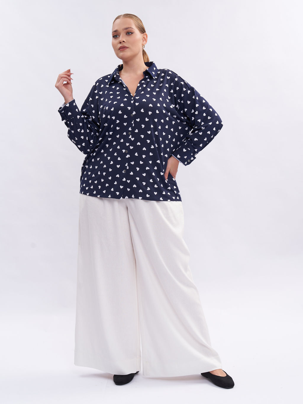 Брюки льняные TBB19152WHT04