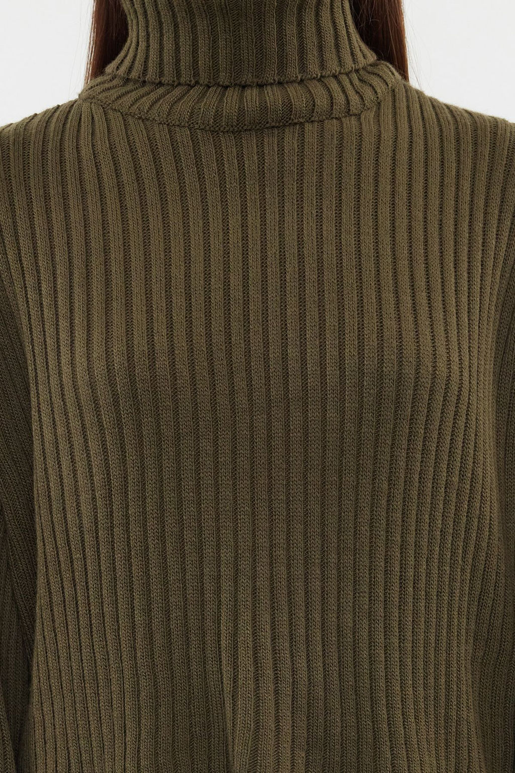 Haki Crop Basic Triko Kazak TWOAW22KZ0223 - Trendyolmilla фото 4