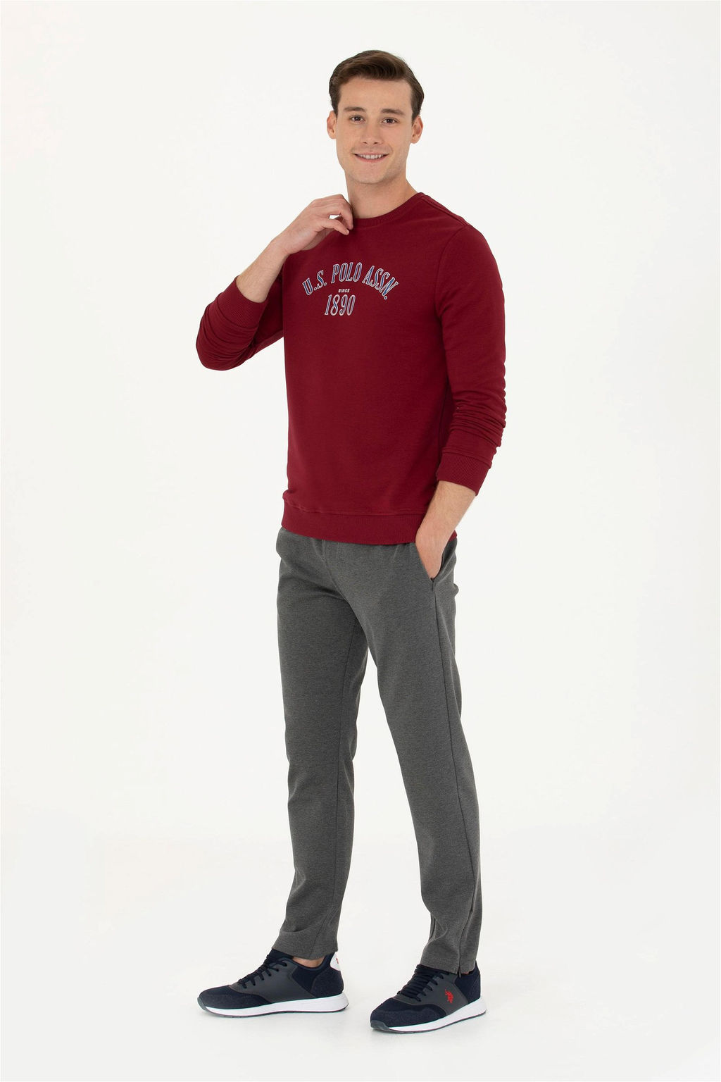 U. S. Polo Assn / Мужские спортивные штаны антрацитового меланжа - U.s. polo assn фото 10