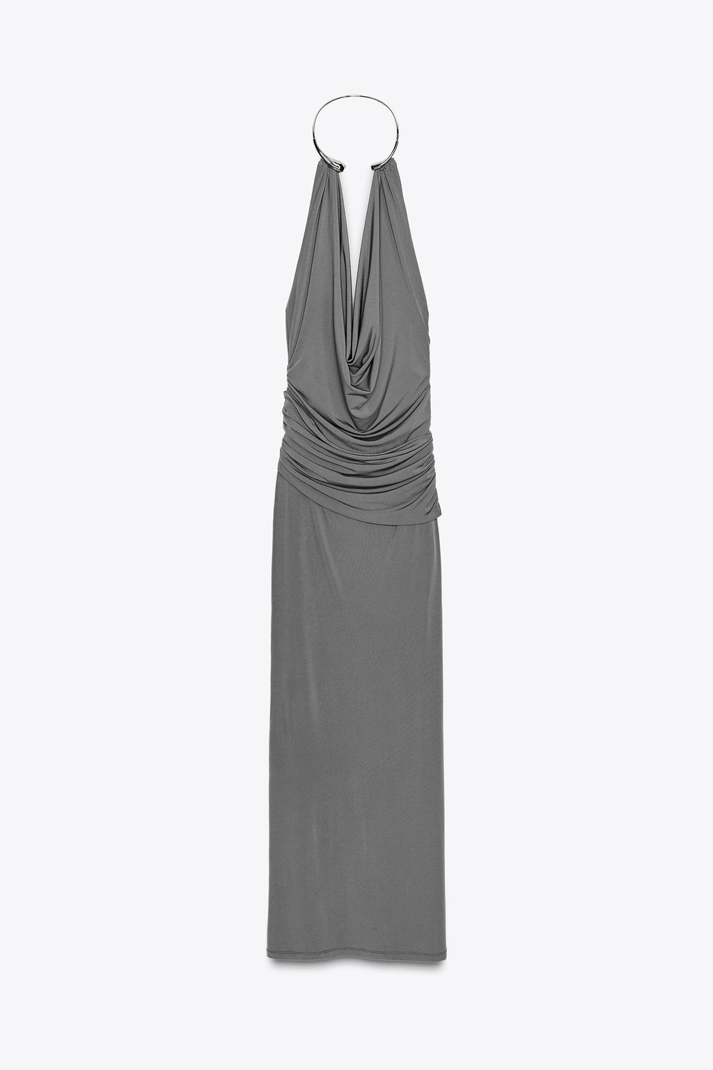LONG DRESS WITH JEWEL COLLAR - Zara фото 7