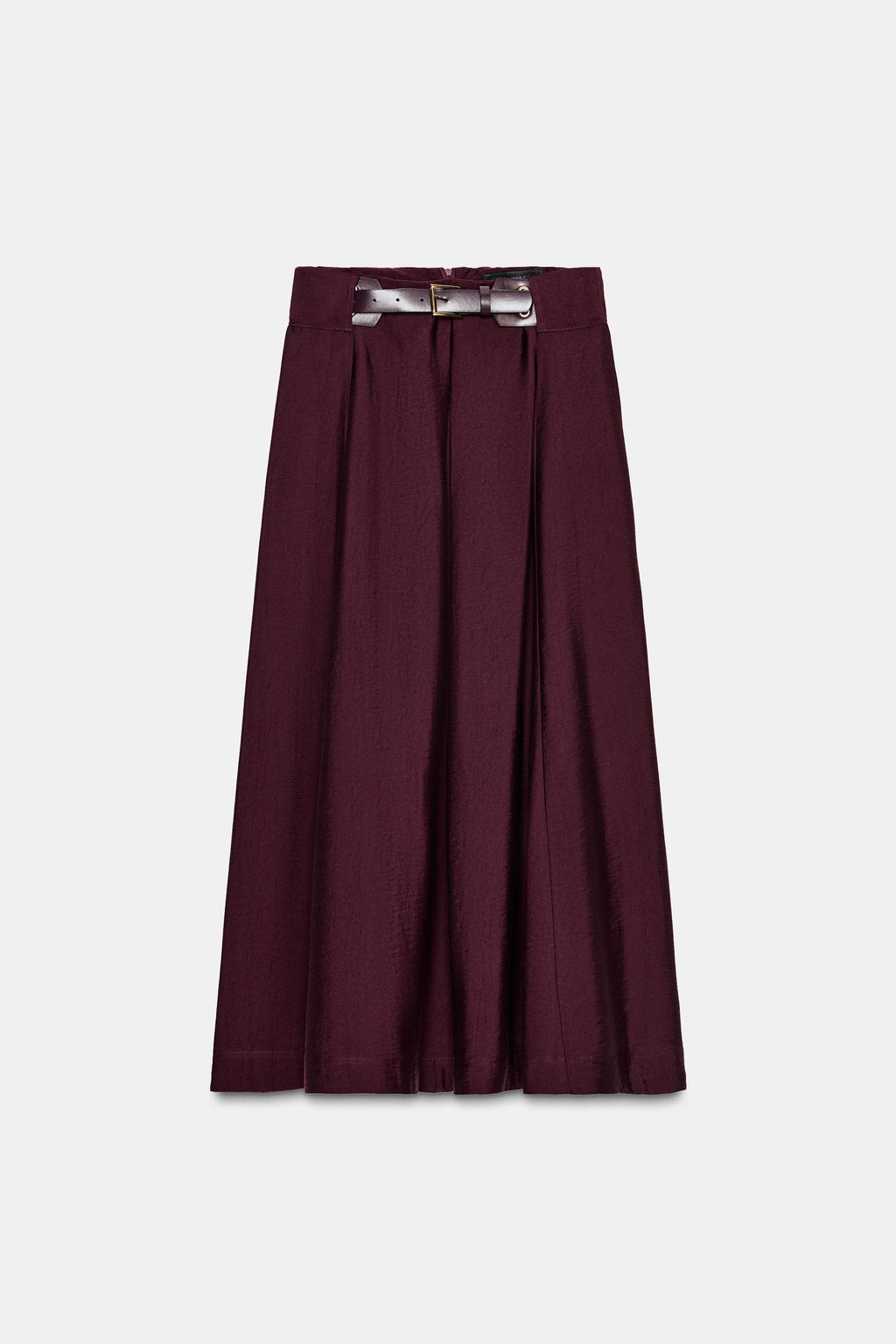 BELTED MIDI CAPE SKIRT - Zara фото 5
