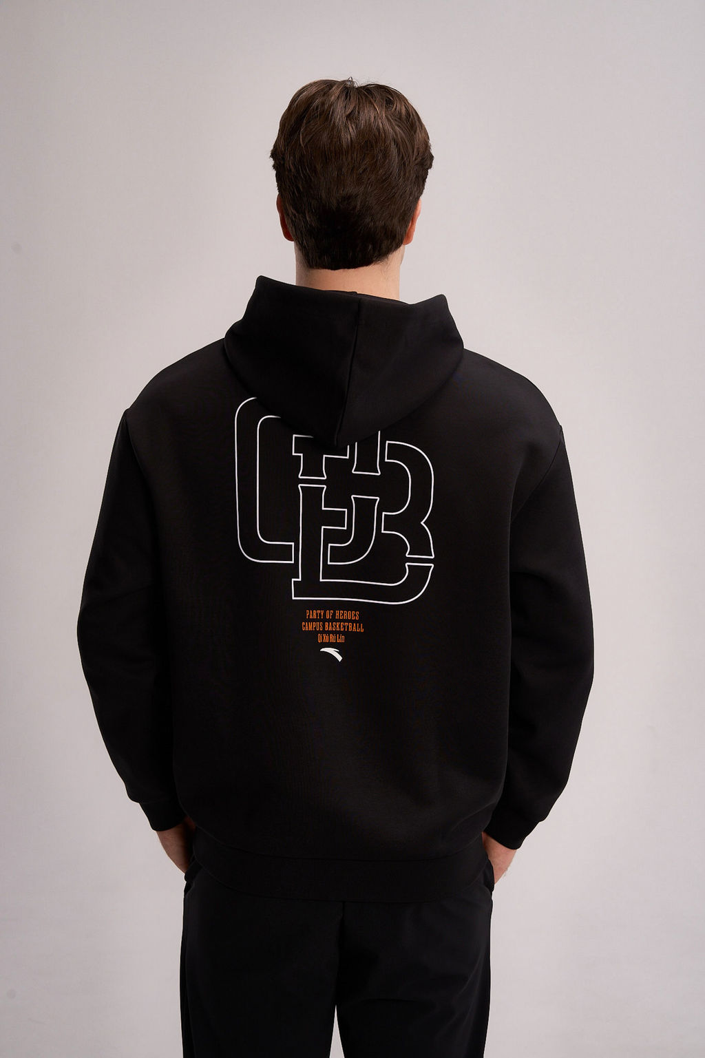 Худи Черный CAMPUS BASKETBALL Sweat Hoodie - Anta фото 6