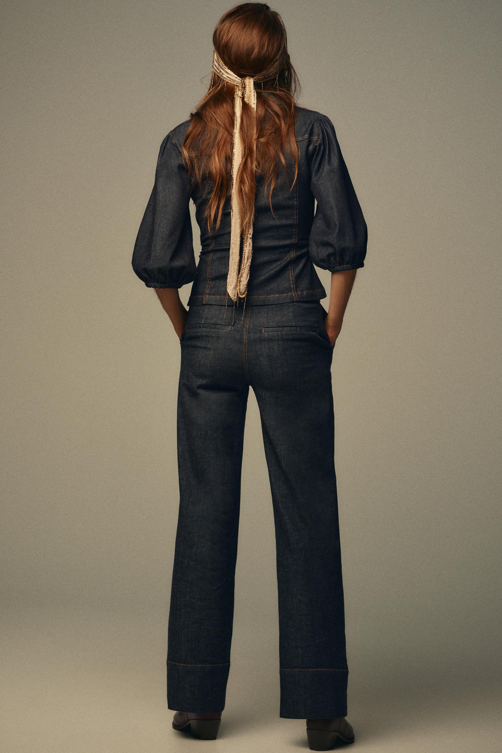 Z1975 BOOTCUT DENIM TROUSERS - Zara фото 21