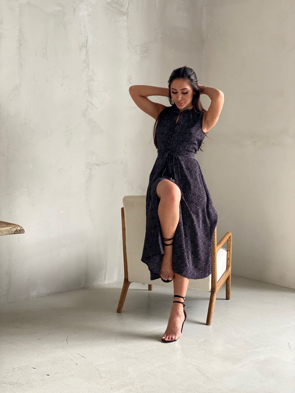 Платье, как из к/ф Красотка, чёрное в горошек - Martichelli фото 21