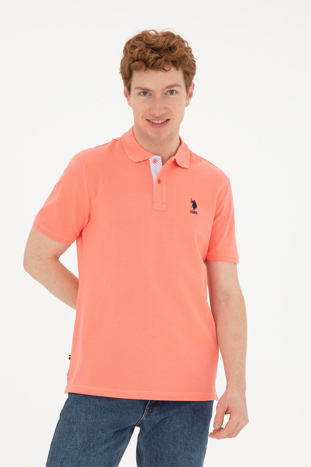 Мужская базовая футболка Salmon - U.s. polo assn фото 3