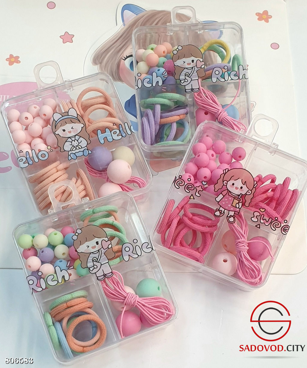 Набор детский для волос (резинки) - Bruno фото 4