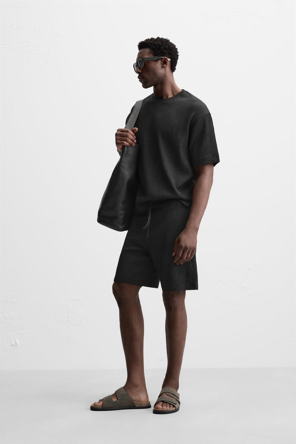 TEXTURED JACQUARD T-SHIRT - Zara фото 4