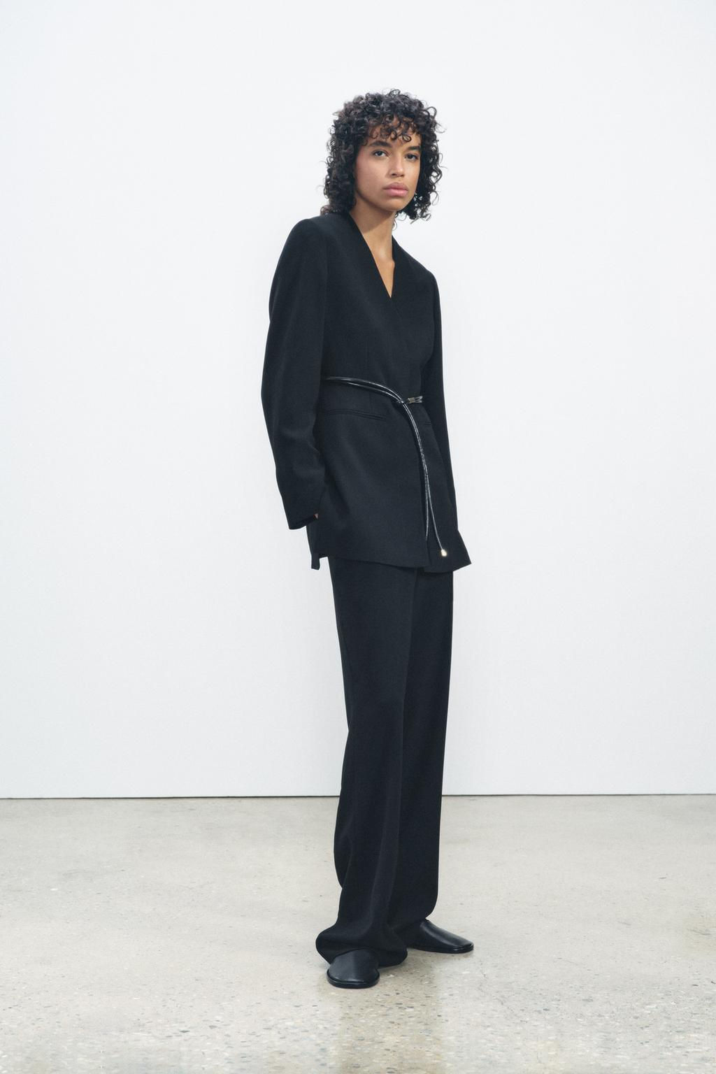 ZW COLLECTION STRAIGHT-FIT TROUSERS - Zara фото 4