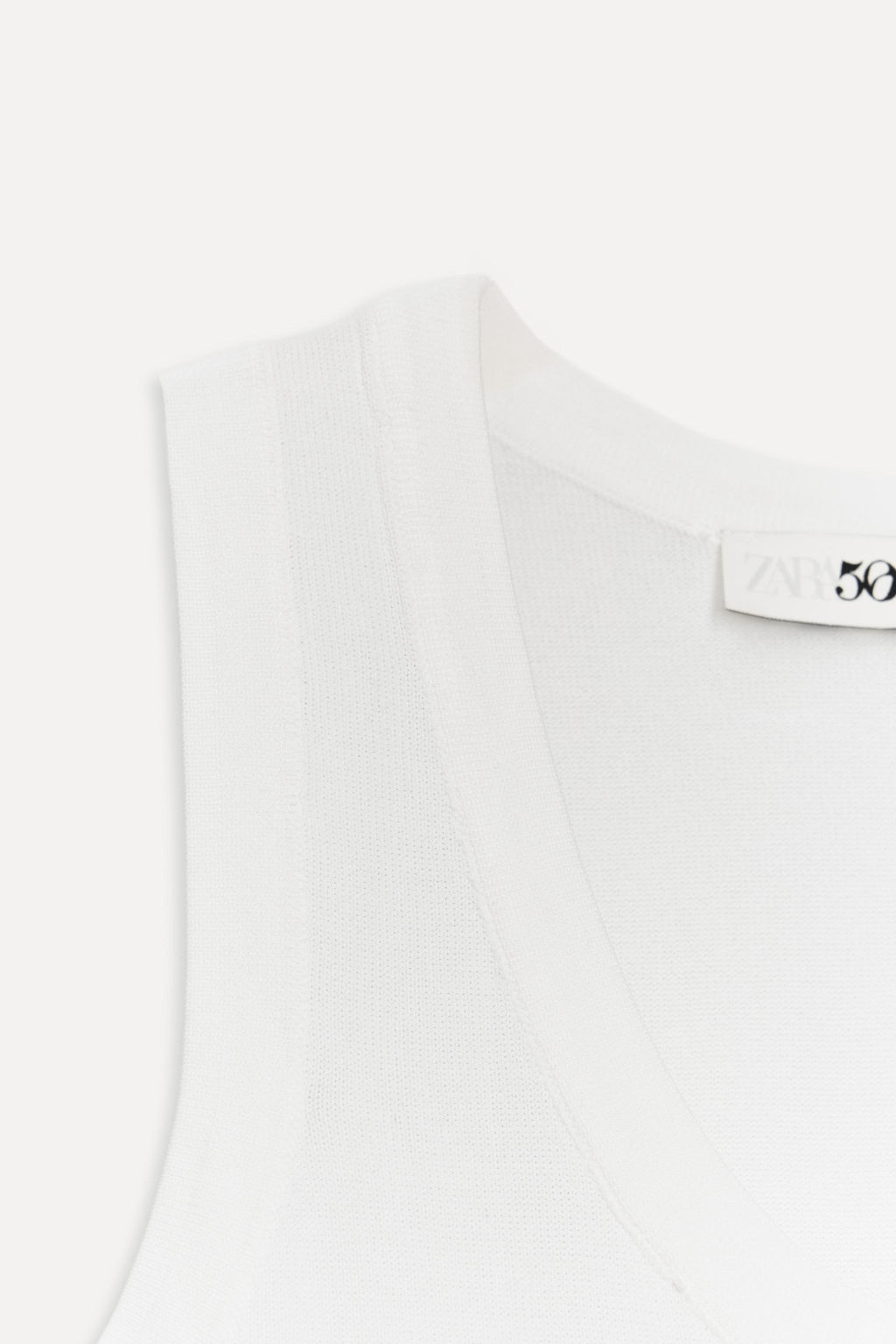 KNIT SLEEVELESS TOP 50TH ANNIVERSARY - Zara фото 6