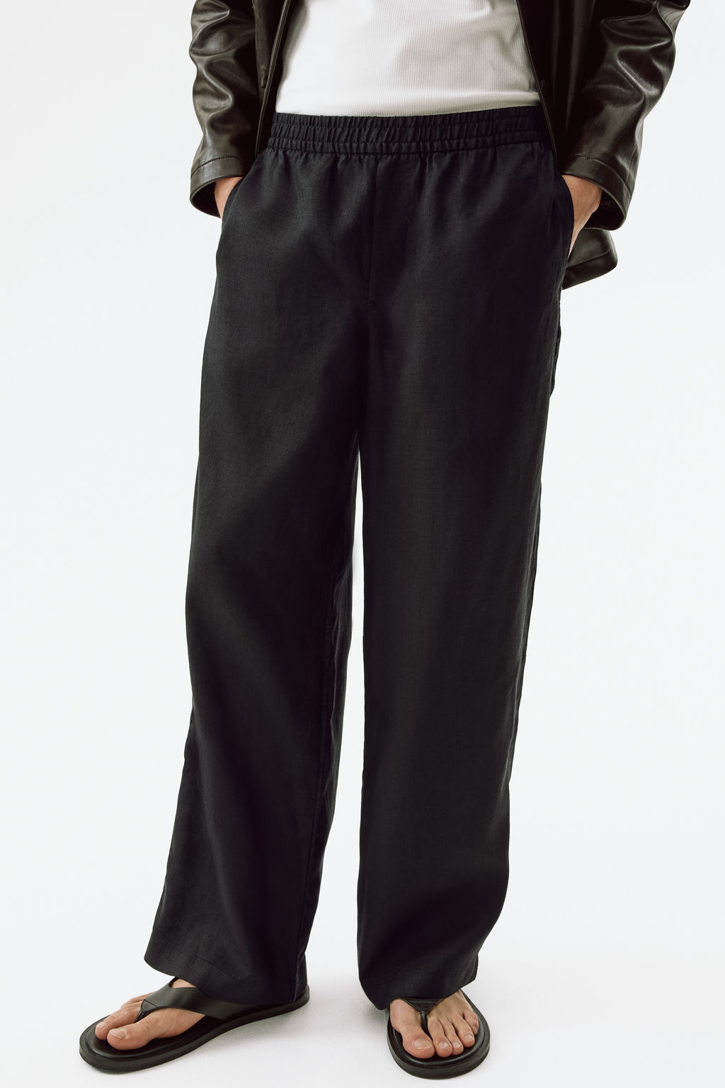 Pantal?n de lino Loose Fit - H&m фото 8