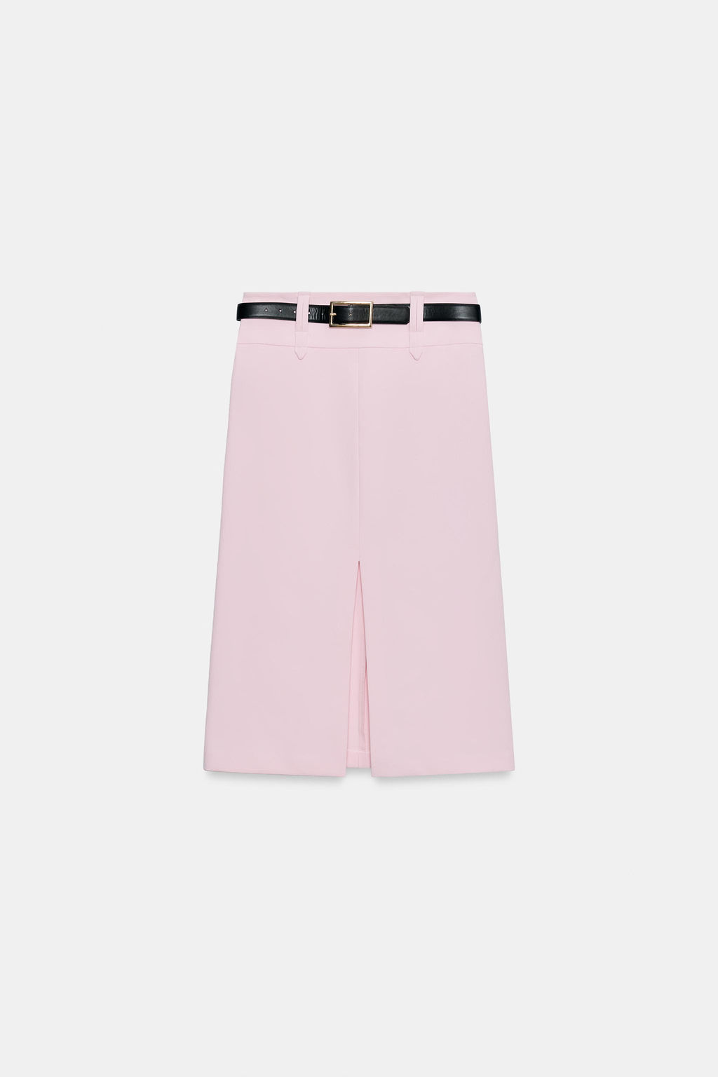 FALDA MIDI TUBO CINTUR?N / Rosa - Zara фото 4