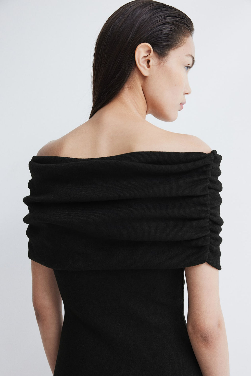 Vestido off-the-shoulder - H&m фото 4