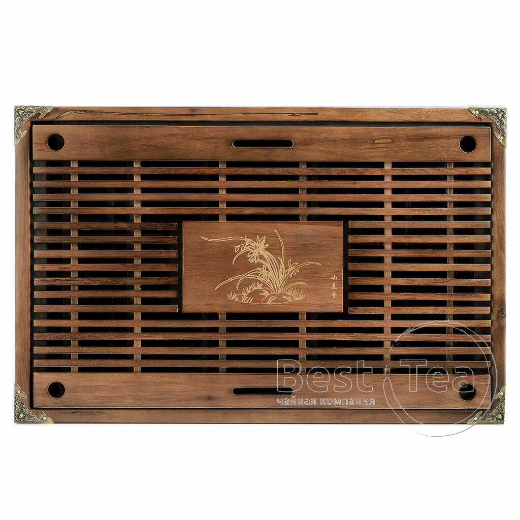 Чабань Китайская Лилия, цвет орех, 43*28*5 см - Fujian Province Guang Fu Tea фото 3