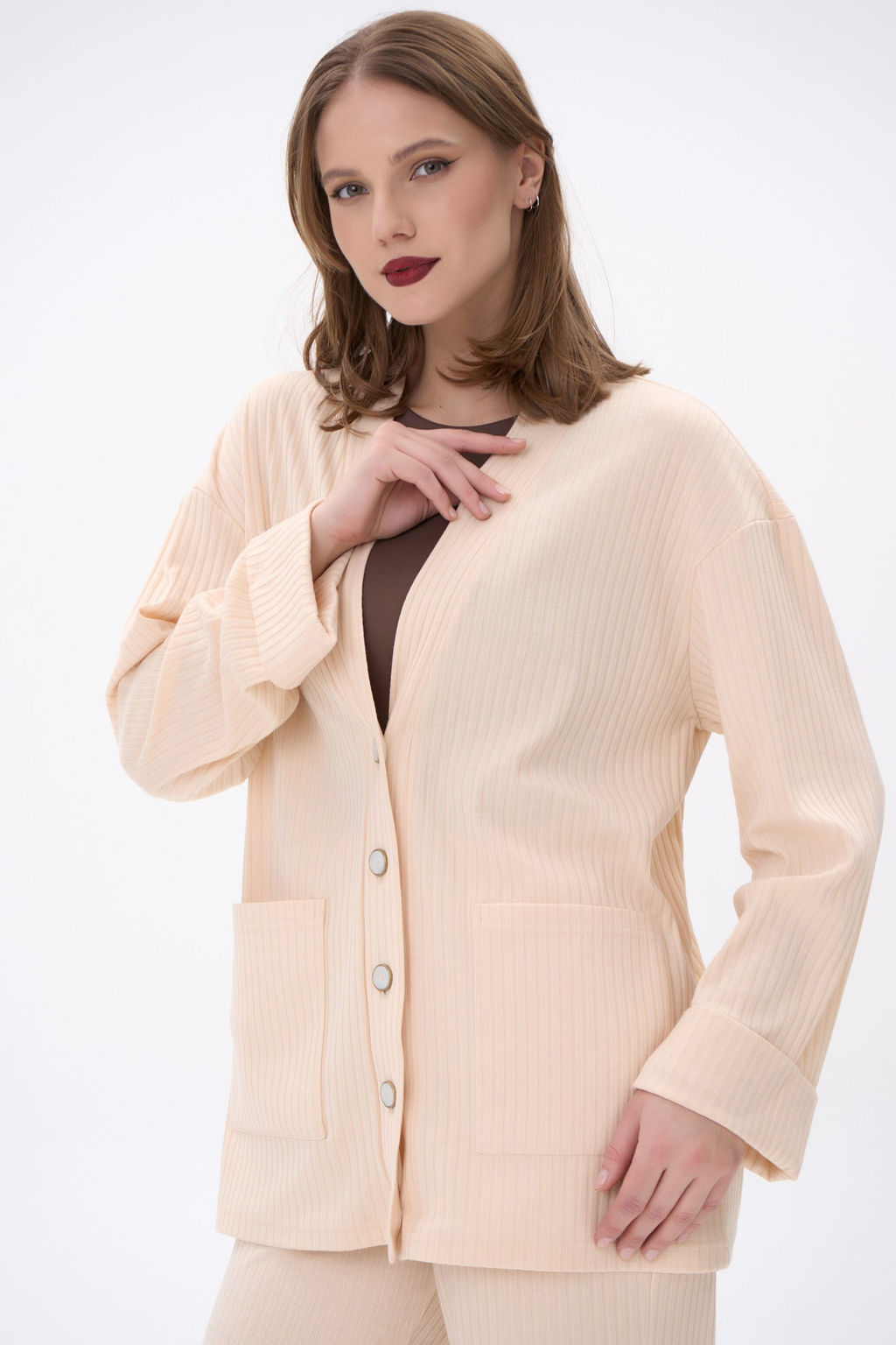 Кардиган Эмили (бежевый) - Эльза фото 2