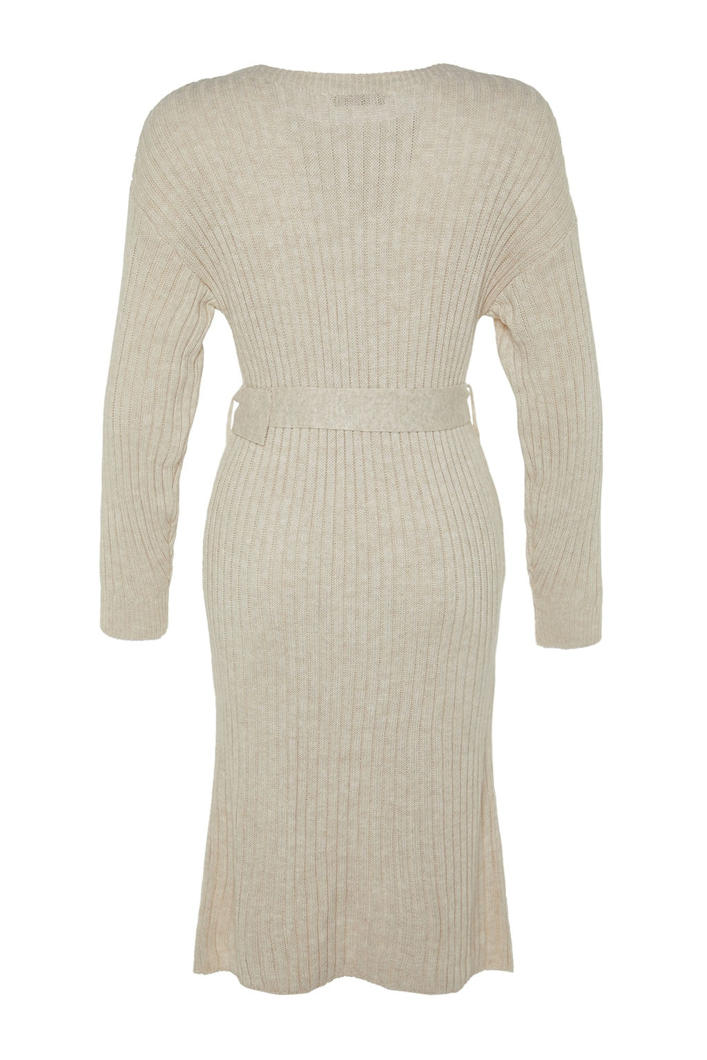 TRENDYOLMILLA Antrasit Mini Triko Kemerli Elbise TWOAW23EL00444 фото 12