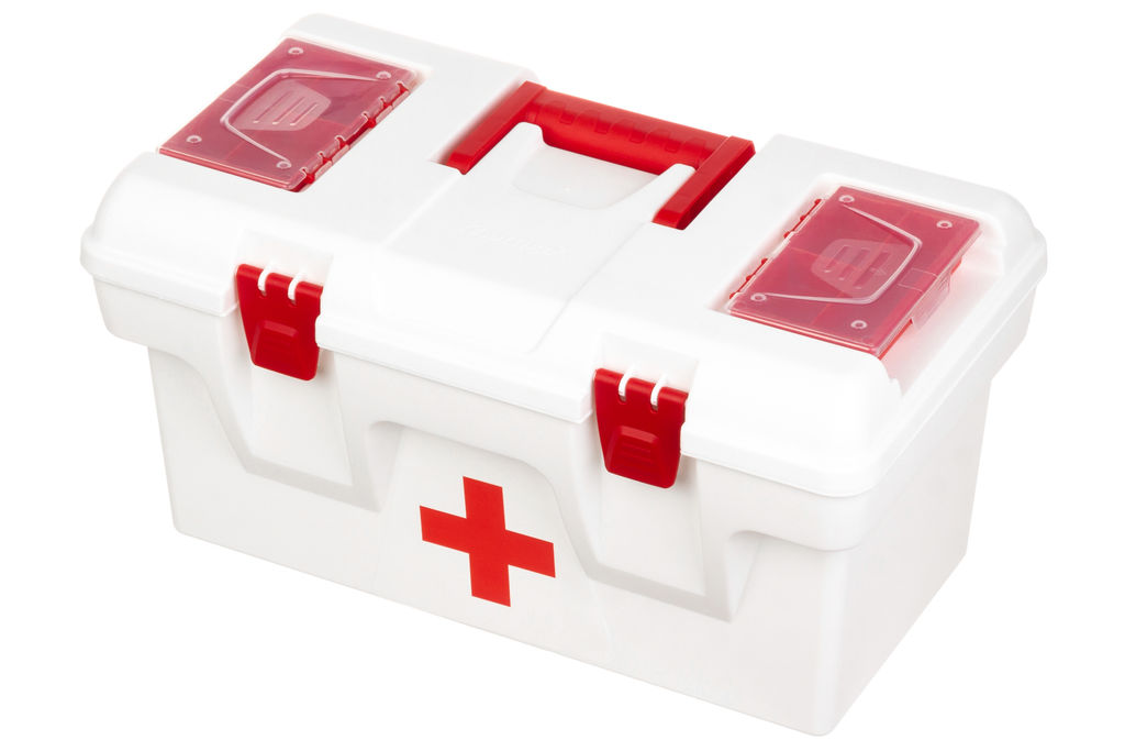 Ящик для медикаментов-аптечка 16 л 40,5*23,5*21 см Массимос крыш.с 2-мя защел.и 2-мя органай+вклад - Elan gallery фото 27