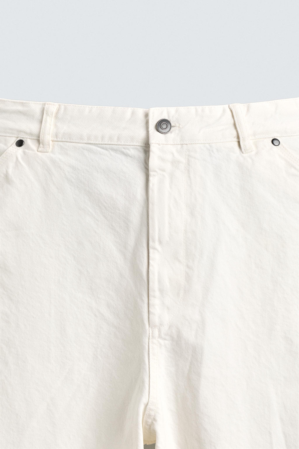 PANTAL?N CARPINTERO RELAXED FIT / Blanco roto - Zara фото 9