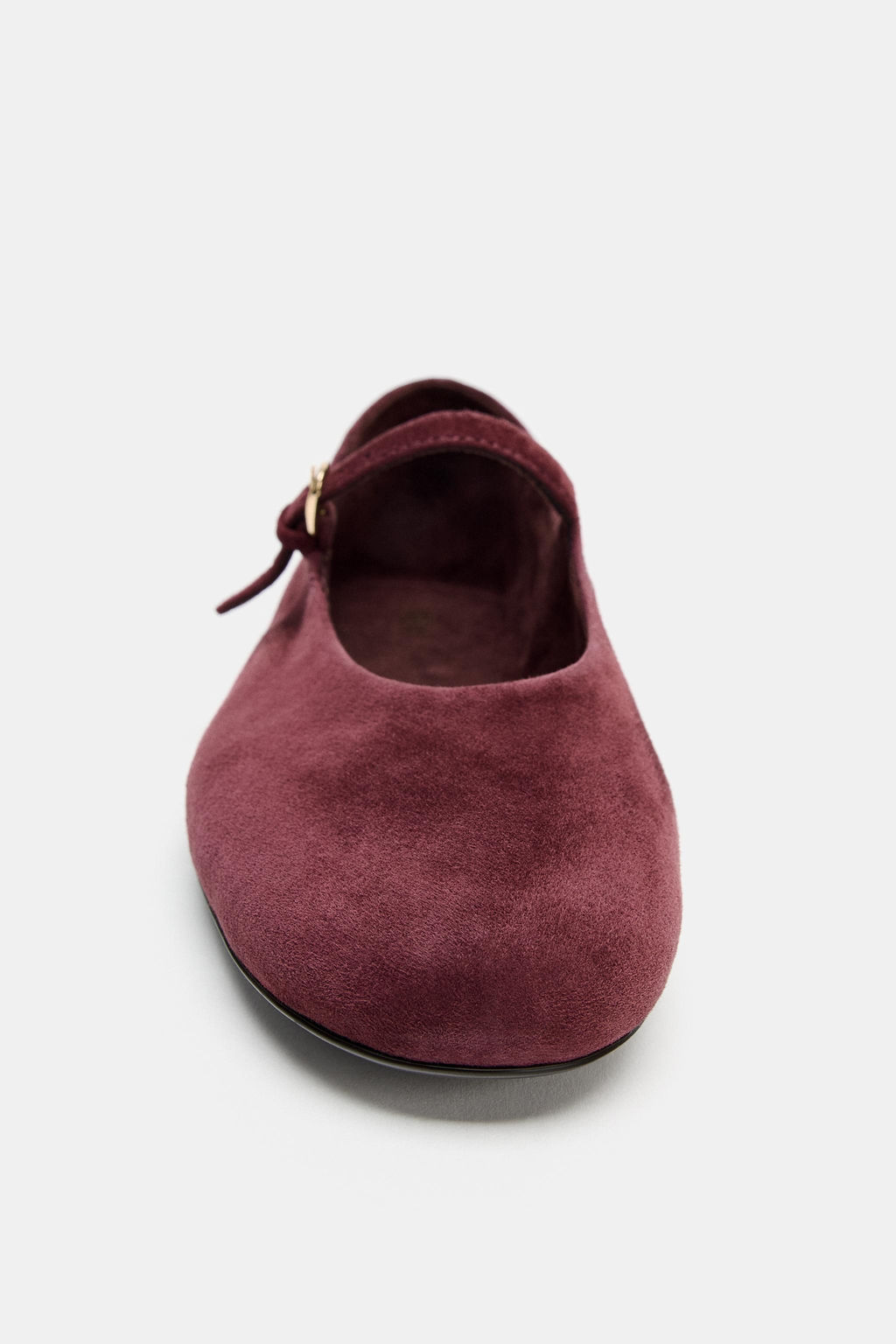SUEDE BALLERINAS WITH BUCKLE - Zara фото 11